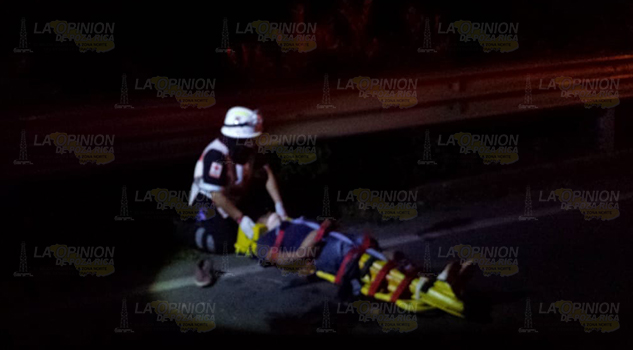 Derrapa en su moto y pierde un pie