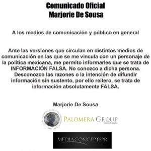 Marjorie de Sousa rompe silencio sobre vínculo con candidato