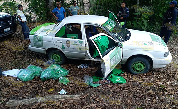Roban auto a operador del Partido Verde, lo utilizan para comerter asalto