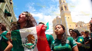 Así celebraron el triunfo de México en la Capital de Veracruz Xalapa Veracruz México Triúnfo Mundial Rusia 2018