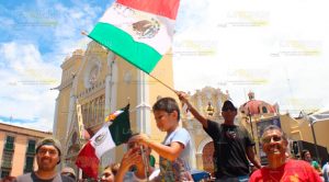 Así celebraron el triunfo de México en la Capital de Veracruz Xalapa Veracruz México Triúnfo Mundial Rusia 2018