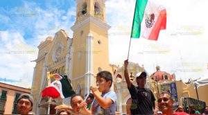 Así celebraron el triunfo de México en la Capital de Veracruz Xalapa Veracruz México Triúnfo Mundial Rusia 2018