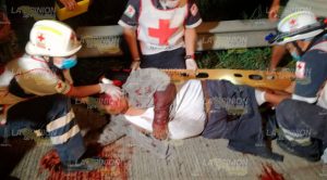 Atropellan a guardia de seguridad cerca de Ceiba Rica en la México-Túxpan