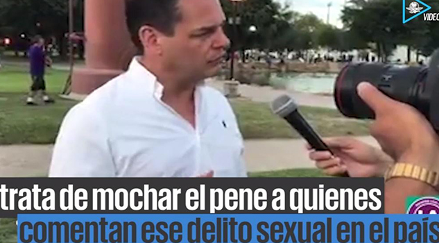 Candidato a diputado propone mochar el pene a violadores