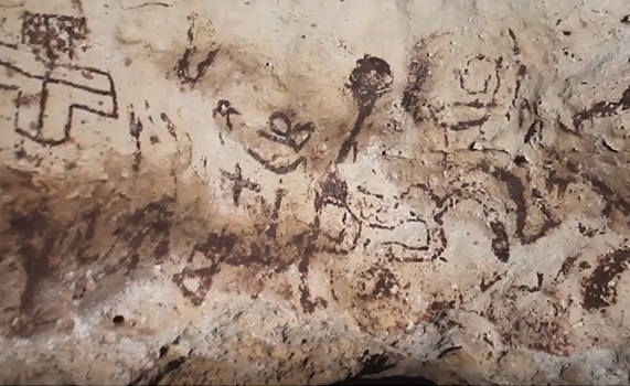 Descubren pinturas rupestres en Yucatán, podrían ser las más importantes que hicieron los mayas