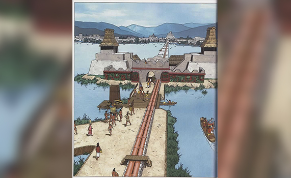 El acueducto de Tenochtitlan