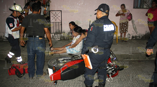 Abuelita atropellada por veloz motociclista