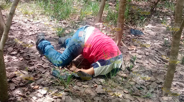 Ejecutado en un sembradío de Coyutla Ejecutado Sembradío Coyutla