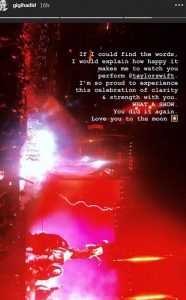 Gigi Hadid demuestra la fuerte amistad que la une a Taylor Swift