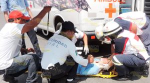 Motociclista arrolla a fémina en Martínez de la Torre Motociclista Arrolla Fémina Martínez de la Torre