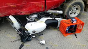 Motociclista se estrella contra camioneta en Tuxpan Motociclista Estrella Contra Camioneta Tuxpan