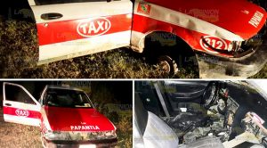 Recuperan taxi robado en Papantla Recuperan Taxi Robado Papantla