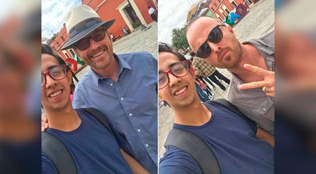 Actores de la serie 'Breaking Bad' se pasean por Oaxaca