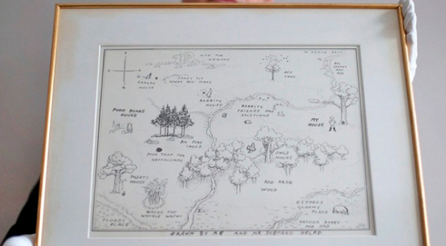 Mapa de Winnie the Pooh rompe récord en subasta