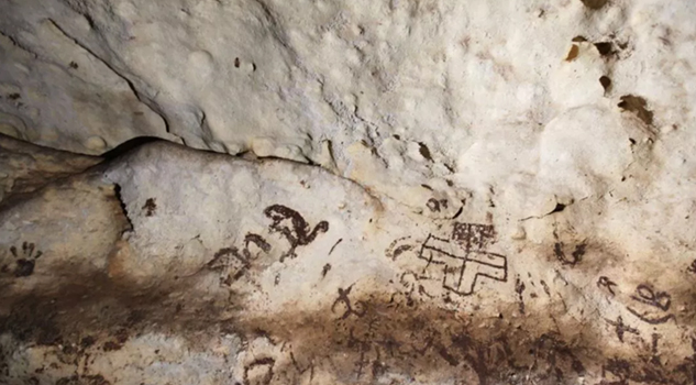 Encuentran cueva con pinturas rupestres mayas en México, como en la 'Era del Hielo'