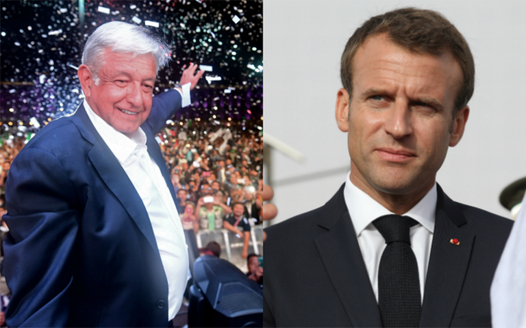 Macron platica por teléfono con AMLO y lo invita a visitar Francia