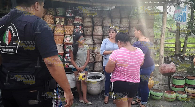 Encuentran a niña en la carretera Tuxpan-Tampico
