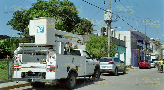 De nuevo apagones en la villa de Tecolutla