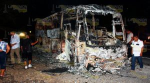 Arde autobús en la carretera Papantla-Gutiérrez Zamora Arde Autobús Carretera Papantla Gutiérrez Zamora