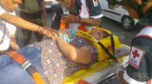 Accidente automovilístico en la 20 de nov. de Poza Rica