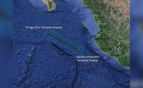 Depresión tropical se fortalece y ya es tormenta tropical ‘Kristy’