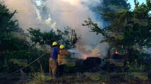 Incendio en Álamo, moviliza a cuerpos de emergencia Incendio Álamo Moviliza Cuerpos Emergencia