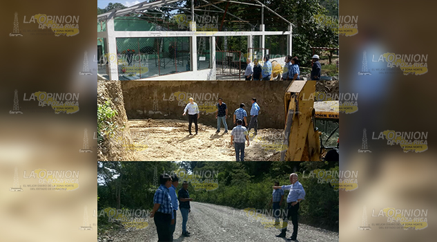 Alcalde supervisa obras en Álamo