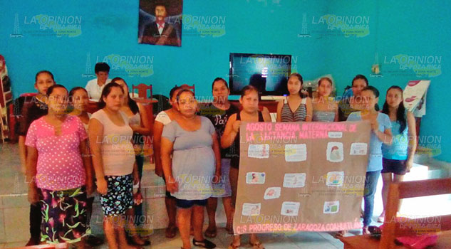 Mujeres embarazadas recibieron importante capacitación sobre lactancia materna