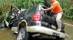 Trágica muerte, pierde el control y cae a descargue pluvial Trágica Muerte Pierde Control Cae Descargue Pluvial