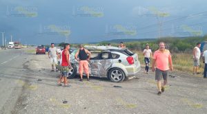Vuelca autobús sobre la Zaragoza-Victoria, hay 14 heridos Vuelca Autobús Sobre Zaragoza Victoria Hay 14 Heridos