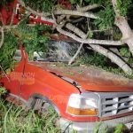 Jornalero lesionado tras fuerte choque en la Tuxpan - Poza Rica