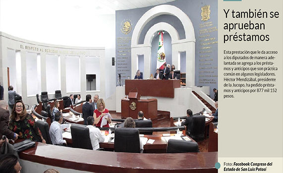 Diputados de SLP, entre los mejor pagados, se dan otro regalito: cobran el aguinaldo por adela