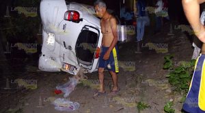 Se sale de la carretera para evitar encontronazo