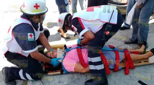 Ama de casa resulta lesionada en choque entre taxi y particular Ama Casa Resulta Lesionada Choque Entre Taxi Particular