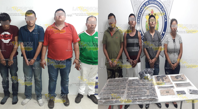 Desarticulan dos bandas delictivas que operaban en los municipios de Tuxpan y Álamo