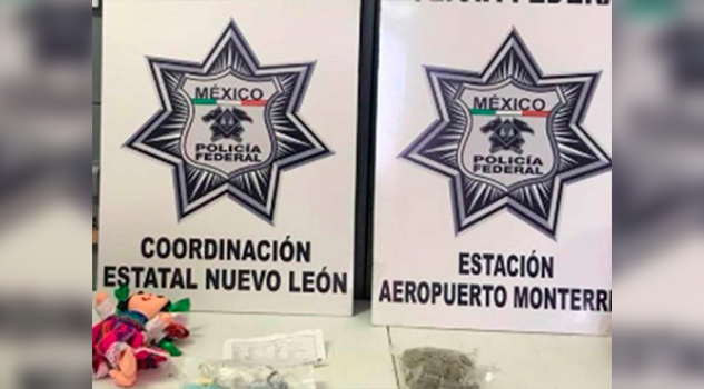 Aseguran droga oculta en muñeca típica mexicana
