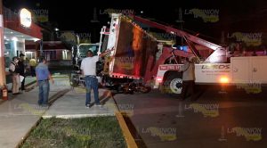 En Choque Camiones Motociclista Muere Aplastado La 27