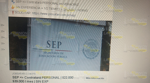 Ofertan falsas bolsas de trabajo en la SEV