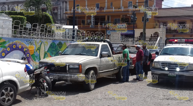 Alarma por fuga de gas en camioneta
