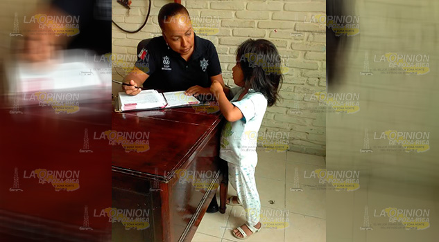 Menor es localizada deambulando sola en Papantla Menor Localizada Deambulando Sola Papantla