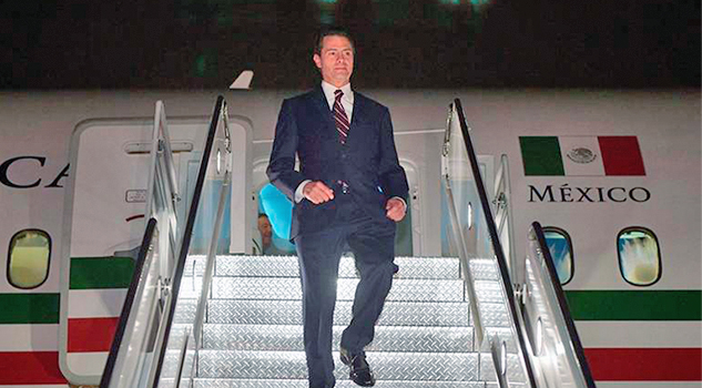 Tras gira por Nueva York, Peña Nieto arriba a la Ciudad de México