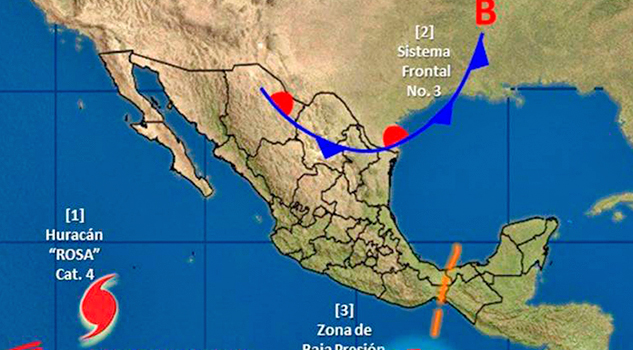 Huracán Rosa categoría 4 se acerca a costas de Baja California Sur