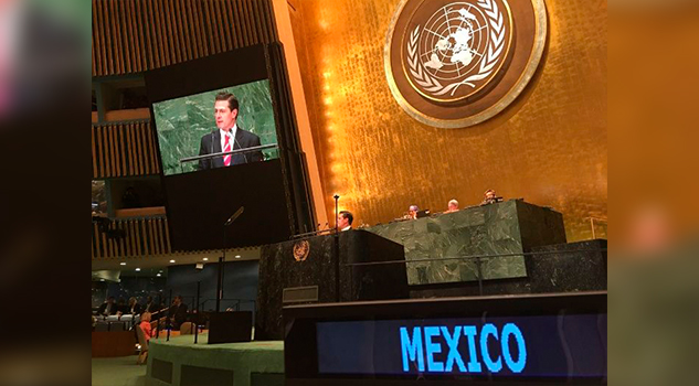 Peña Nieto da su último discurso como presidente en Asamblea de ONU