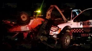 Policías de Tuxpan chocan en Acayucan Policías Tuxpan Chocan Acayucan