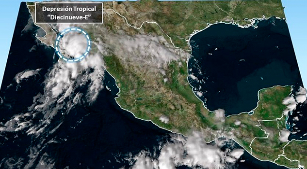 Se forma depresión tropical en Golfo de California Se forma depresión tropical en Golfo de California
