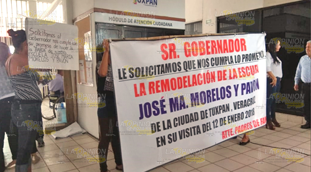 Pide rehabilitación total de escuela primaria en Tuxpan