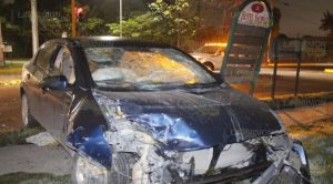 Joven provoca accidente en la Palma Sola de Poza Rica