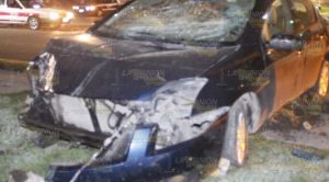 Joven provoca accidente en la Palma Sola de Poza Rica