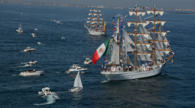 ¡El Buque Escuela Cuauhtémoc regresará a Veracruz con el fuego olímpico!