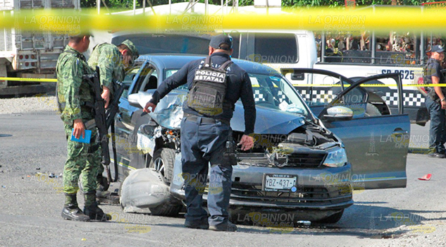 ¡Balacera en Álamo; un policía herido!